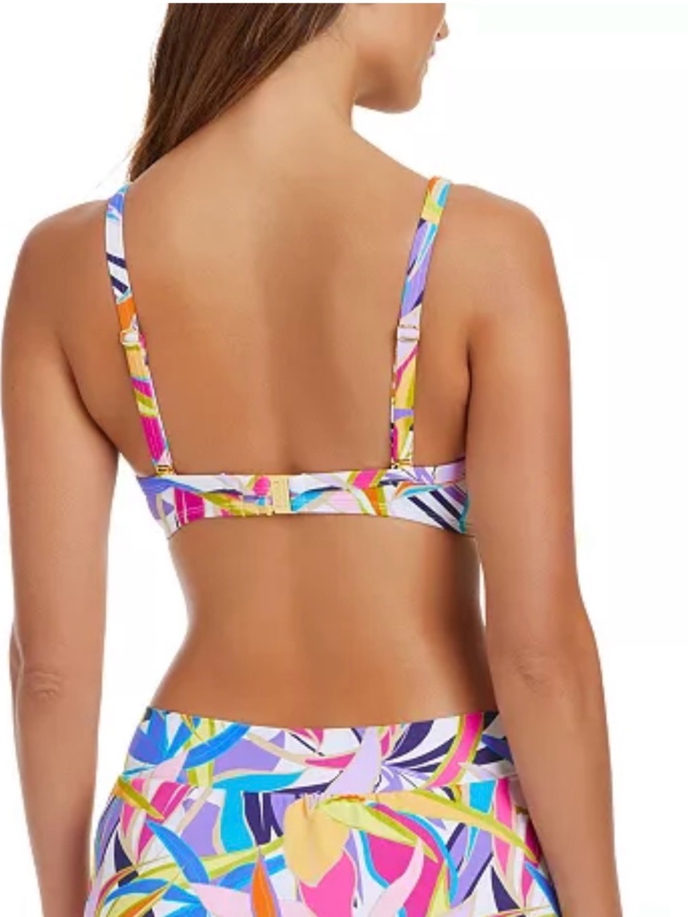 Bleu Rod Beattie Living Color Over The Shoulder Molded Cups Bikini Top - Picture 2 of 6